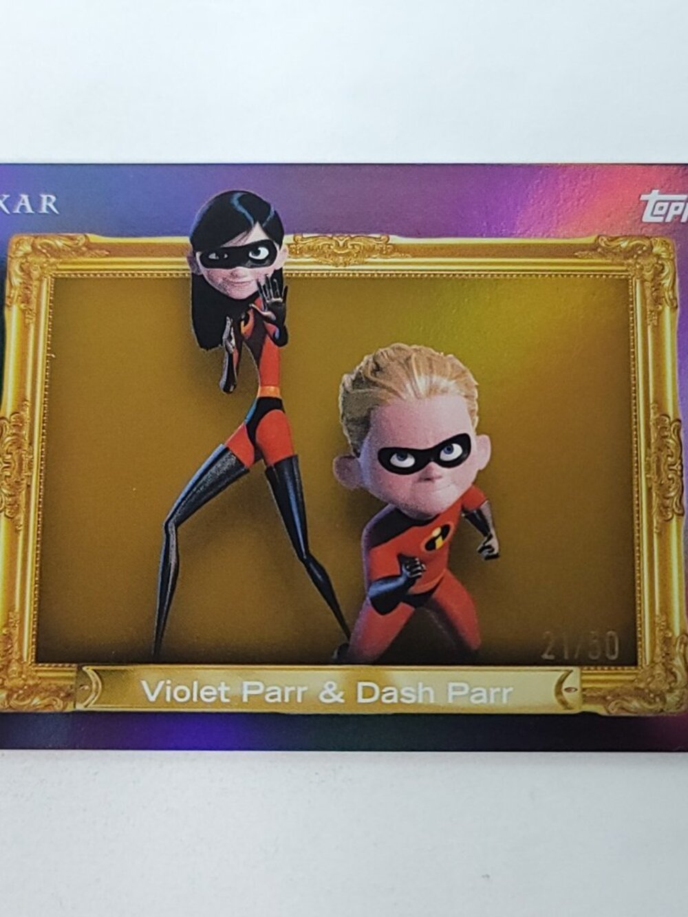 Violet Dash Parr Topps 2026 Disney Neon Family First Limited 21/50